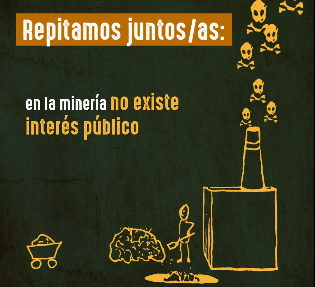 Repitamos juntos/as: en la minería no existe interés público