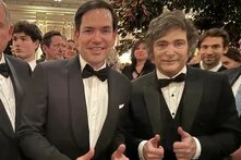 Marco Rubio y Javier Milei