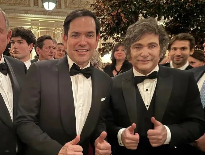 Marco Rubio y Javier Milei