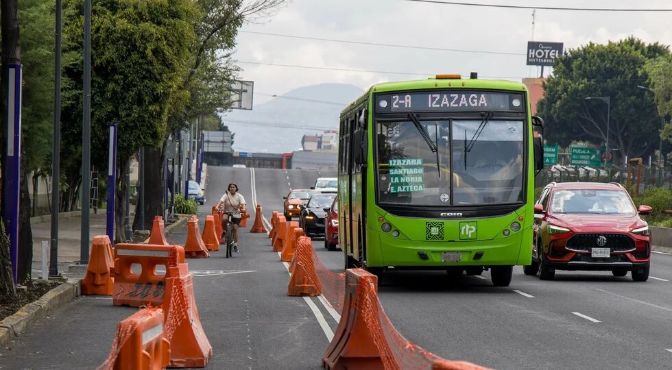 Ciclovía Gran Tenochtitlán en construcción