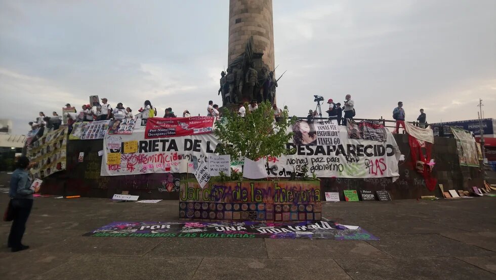 Glorieta de las y los desaparecidos en Guadalajara.