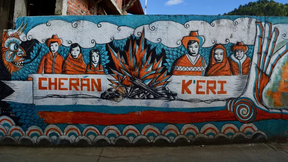 Mural en Cherán K’eri (Cherán grande)