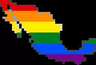 LGBT flag map of Mexico