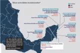 Mapa de México sobre sitios arrecifales monitoreados